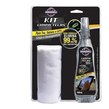 Imagem de Kit Limpa Telas Rodabrill Tvs ,gps, Espelho, Celular