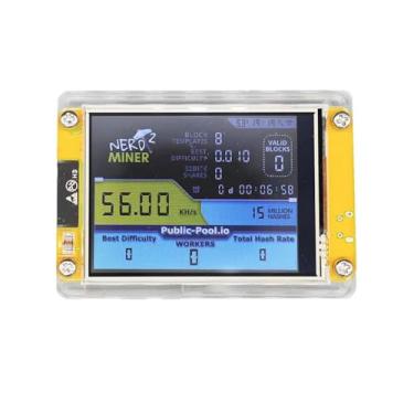 Imagem de Nerd Miner V2 - Minerador de Bitcoin 54kH/s, Baixo Consumo (1W), WiFi 2.4GHz, Silencioso - Mineração de BTC, BCH, DGB - Ideal para Iniciantes e Mineração Caseira