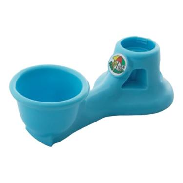 Imagem de Bebedouro Vida Mansa Mini Passeio Portátil Pet Cão Gato Azul Bebe