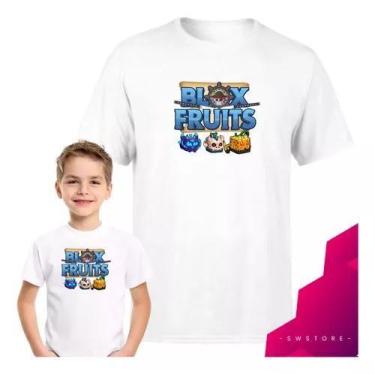 Imagem de Camiseta Blox Fruit - Jogo Roblox, Unissex, Gamer em Algodão - Loja Di