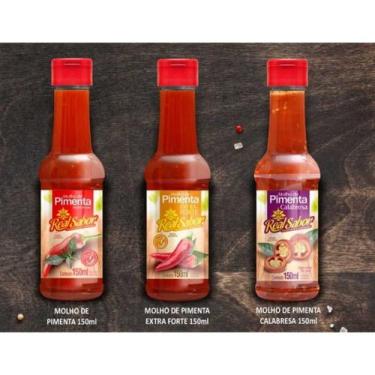 Imagem de Kit 10 Molhos 150ml Real Sabor Temperos Para Salada Pimenta Real Sabor