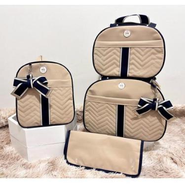 Imagem de Kit De Bolsas De Bebê Saída Maternidade Kit Completo - Mk baby, bege m