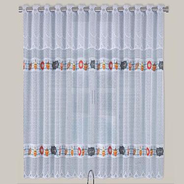 Imagem de Cortina Botticelli Renda Bandô 1,20+0,30+2,20 Sortido