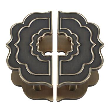 Imagem de Puxadores de porta de celeiro Puxadores de porta grande puxador de porta estilo chinês maçanetas de porta com padrão de nuvem/cobre vermelho/1 pacote 30 cm (bronze 2 pacotes 20 cm))