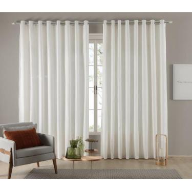 Imagem de Cortina Para Sala e Quarto Madras 6,00x2,80 Ilhos Cromado. - CONFECÇÕE