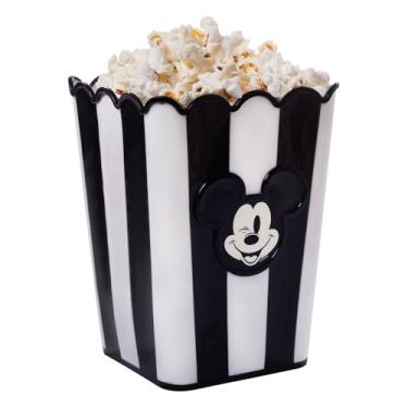 Imagem de Pote Pipoca Quadrado Retrô Mickey Clássico Plasútil