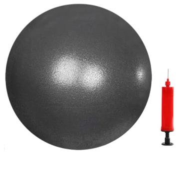 Imagem de JUFANGFIN Bola de exercícios de Pilates de 15 cm para ioga, barra, fitness e fisioterapia, mini bola de equilíbrio para exercícios em casa inclui bomba para facilitar a inflação (preto)