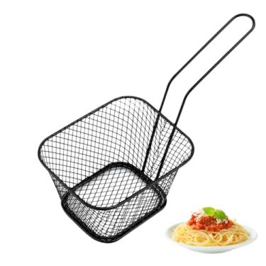 Imagem de Cesta de Fritura | Coador de Aço Inoxidável com para Fritura,Acessórios de Cozinha para Cozinhar Acampamento Piquenique Exibição de Comida Churrasco Fondue Macarrão Batatas