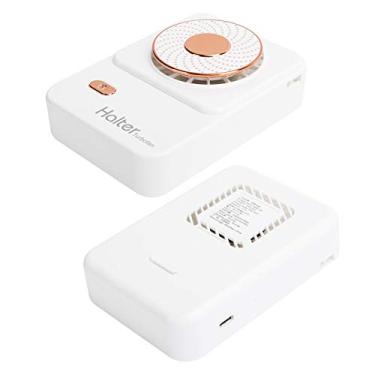 Imagem de ZJchao Ventilador de Pescoço Portátil 3 Velocidades Ajustável Mãos-livres USB Recarregável Com Bateria de Longa Duração para o Escritório Ao Ar Livre Home Travel (Branco)