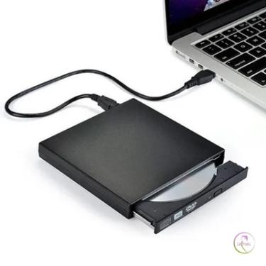 Imagem de Gravador E Leitor De Dvd E Cd Externo Slim Usb Para Notebook Ou Cpu