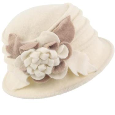 Imagem de Chapéu de inverno FORBUSITE Vintage Feminino, vestido de lã floral, cl