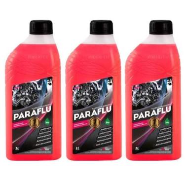 Imagem de Kit 3 Aditivo Radiador Concentrado Orgânico Long Life Rosa - Paraflu