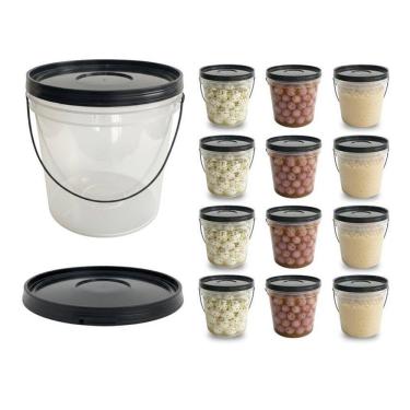 Imagem de Balde 3.2L Plástico Versátil Resistente - 12 Pçs