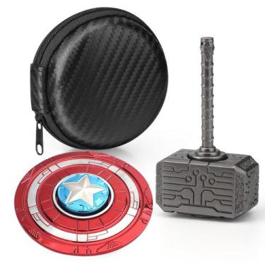 Imagem de Pacote com 2 martelos de metal transformáveis Fidget Spinner Amarlozn