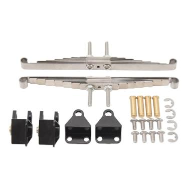 Imagem de Kit de placa de suspensão dianteira movida ainoli, aço inoxidável, desempenho confiável e à prova de ferrugem para caminhão basculante tamiya 1/14