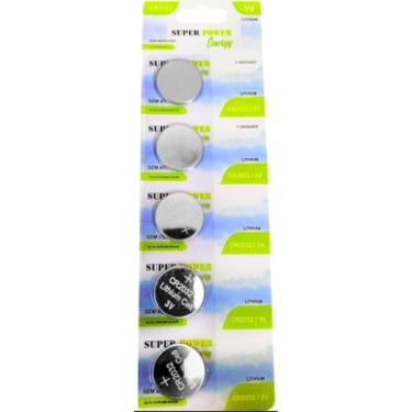 Imagem de Kit Com 5 Cartelas De Bateria Cr2032 3V Super Power C/5 Und