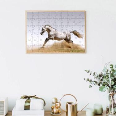 Imagem de Quebra-Cabeças Cavalinho Branco 60 Peças Educativo E - Coleção Tea &Am