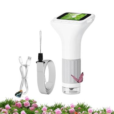 Imagem de Microscópio portátil | Brinquedo experimento científico 1000x – Mini microscópio digital | para crianças, estudantes, professores, educadores em casa, jovens alunos, entusiastas de ciências, sala de