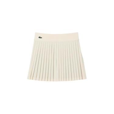 Imagem de Lacoste Saia de tênis feminina ultra seca com forro, lapônia/oliva, 38