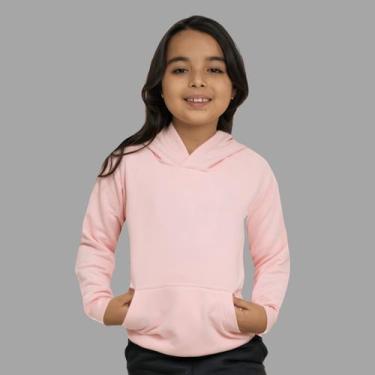 Imagem de Moletom Infantil Liso Especial Canguru Mb Sport Rosa, Rosa, 10