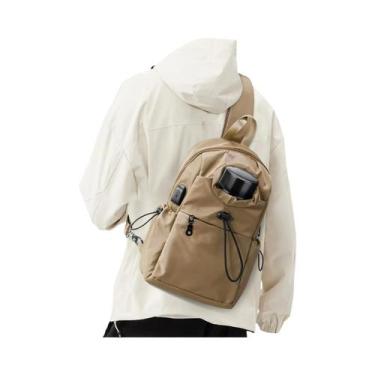 Imagem de Bolsa Transversal Masculina À Prova D'água Com Alça Ajustável, Pequena