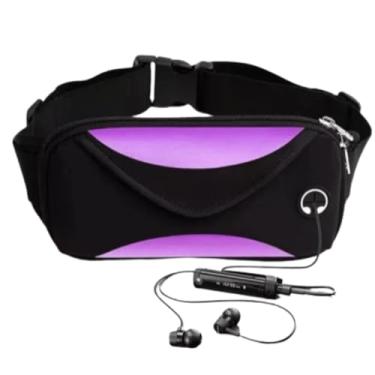 Imagem de Pochete Corrida Celular Exercicios Academia Impermeavel Slim Pochete de Cintura Esportiva Slim Para Corrida (Pink)