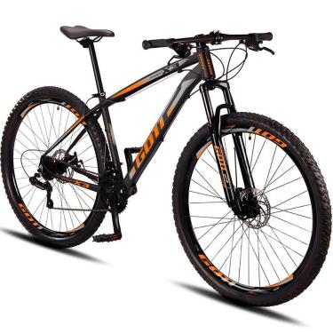 Imagem de Bicicleta Aro 29 Alumínio Gott 21v Freio A Disco Propp X3 - Preto-laranja - 19