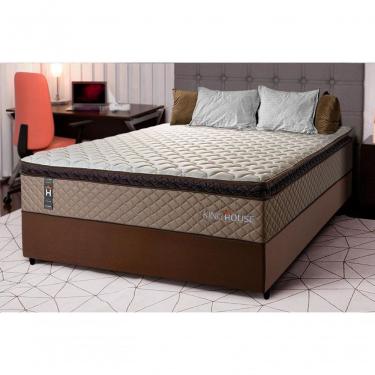 Imagem de Cama Box Espuma Atlanta Casal 138x188 Marrom King House