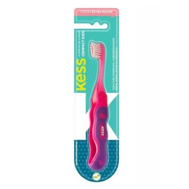 Imagem de Escova Dental Compact Kids Rosa - Kess - Belliz