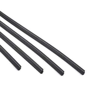 Imagem de Dewkou Pacote Com 4 Refis De Palhetas Limpador Para-Brisa 26 Pol., Palheta Preta Para Carro, Silicone Universal Sem Moldura A Maioria Dos Carros, Ônibus, Vans E Caminhões