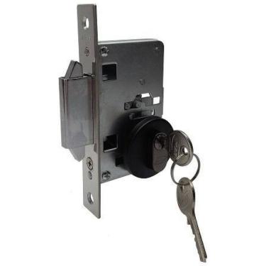 Imagem de Fechadura Porta Correr Asa Avião Imab 2469 Preta Preto Fosco