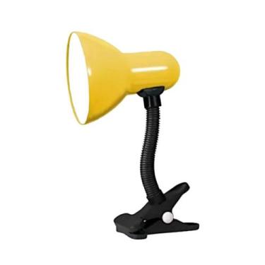 Imagem de Luminária de Mesa Com Garra Cor Amarelo Bivolt E27- Cads, Bivolt