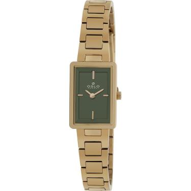 Imagem de Relógio Oslo Feminino Ref: Olgsssvx0002 E1kx Slim Dourado Retangular