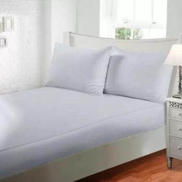 Imagem de Lençol King Elástico Avulso Jolitex 300 Fios Toque De Seda, Cinza