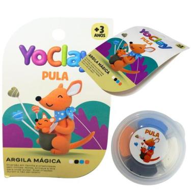 Imagem de Argila Mágica Massinha Modelar Yoclay Pocket Canguru Pula