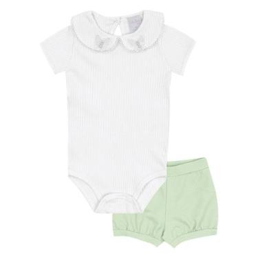 Imagem de Conjunto Branco Bebê Pulla Bulla Menina - 53221-3, Branco, P