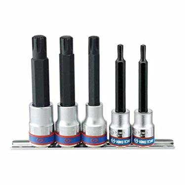 Imagem de KingTony BR Jogo Chave Soquete Perfil Rebe Com 5 Peças 3/8-1/2 Kingtony Br 3105-Pr