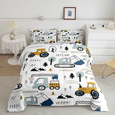 Conjunto de cama de carros de desenho animado para crianças