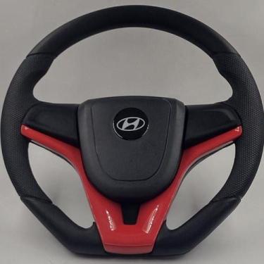 Imagem de Volante Direção Esportivo Van Furgão Hr Hyundai Camaro Vermelho