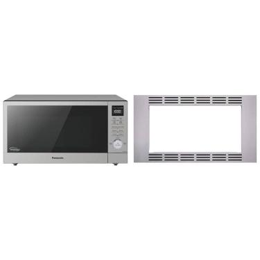 Imagem de Micro Ondas de Bancada em Aço Inoxidável 45L com Kit de Acabamento, 110V 1250W, Panasonic SD78LS, Prata