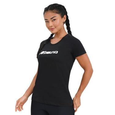 Imagem de Camiseta Casual Feminina Mizuno Basic Run, Preto, P