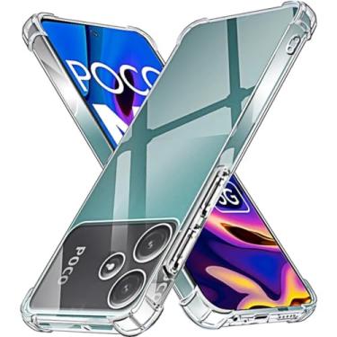 Imagem de Capa Capinha Com Bordas Anti Impacto Para Poco M6 Pro Tela de 6,67 Polegadas (Bluepink)