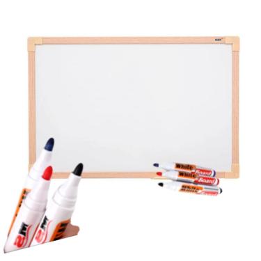 Imagem de Kit Quadro Branco Stalo 40x30 com 3 Marcadores