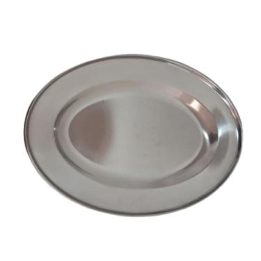 Imagem de Travessa Oval Inox 20Cm Bandeja De Servir Pequena