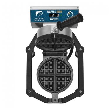 Imagem de Waring WWHD500 Máquina de Waffles Belga Não Aderente Rotativa 360° 120V - 30/h