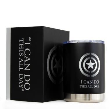 Imagem de Copo Térmico Inox 300ml Capitão América Marvel-Unissex