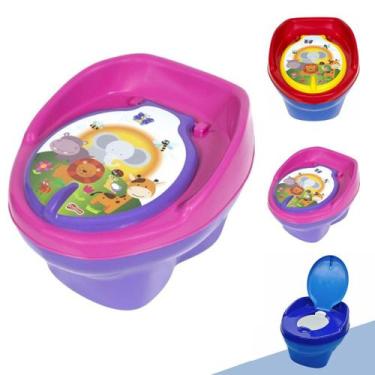 Imagem de Troninho Musical Penico Vaso Sanitário Infantil 2 Em 1 - Styll Baby