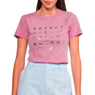 Imagem de Camiseta Colcci Slim Foil Feminino-Feminino