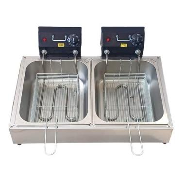 Imagem de Fritadeira Elétrica Profissional 10 litros 2 cubas - Magfryer Inox, 11