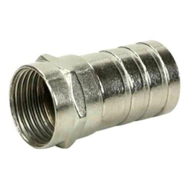 Imagem de Conector Crimpar Rg 6 Tambor Anel Incorporado Coaxial 100 Pç - MXT